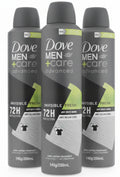 Men's 72H Antiperspirant Deodorant Spray - Invisible Fresh, 3 Pack 750ml