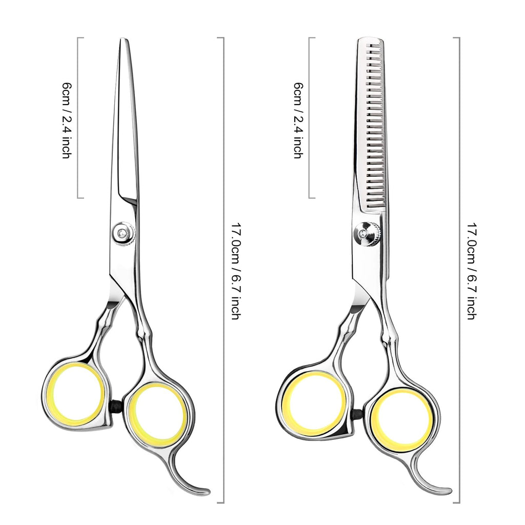Professional Hair Cutting Scissors and Thinning Shears for Barbers and Hairdressers