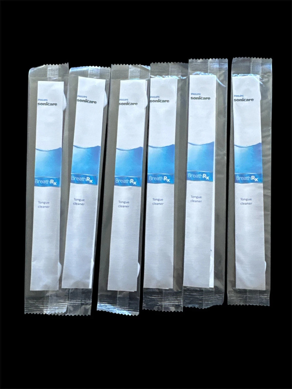 Set of 6 Tongue Scrapers for Bad Breath & Oral Hygiene - BreathRx Philips Sonicare Compatible