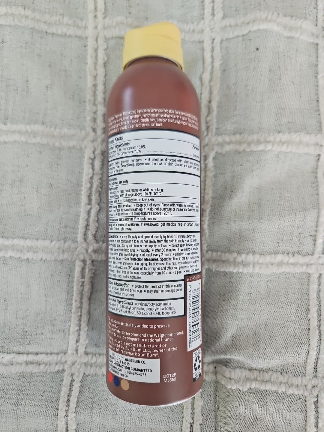 50 SPF Hypoallergenic Moisturizing UVA/UVB Spray Sunscreen - 6 oz
