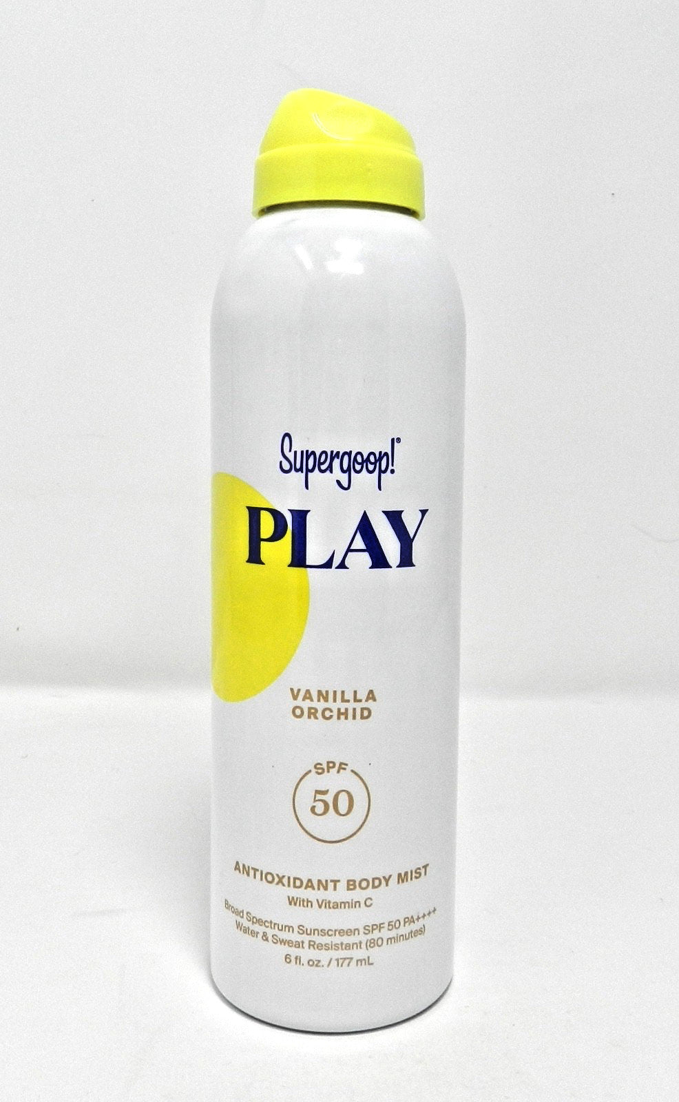 Supergoop! SPF 50 Antioxidant Body Mist Vanilla Orchid 6 oz Sunscreen
