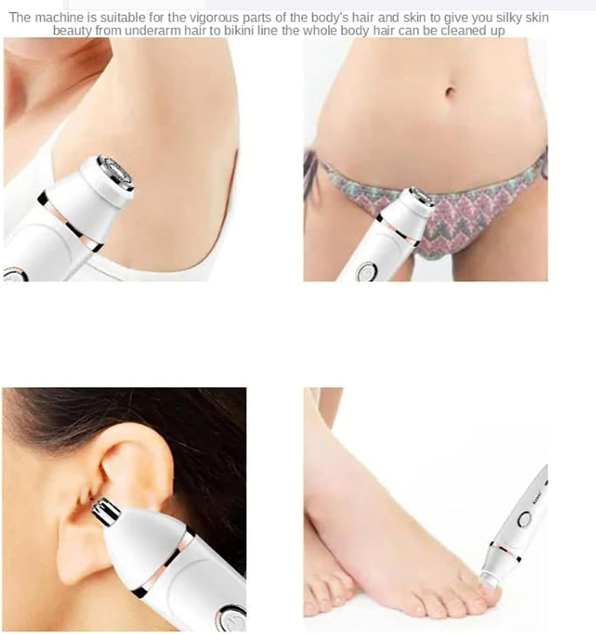 7-in-1 Women's Electric Razor & Dermaplaning Kit for Face & Body