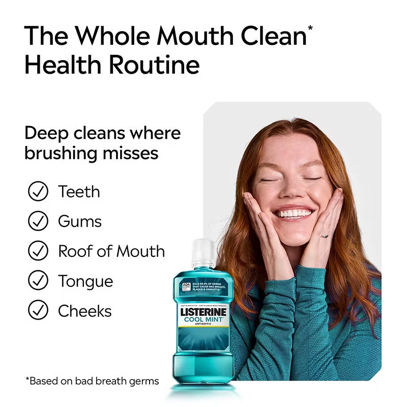 Antiseptic Mouthwash for Fresh Breath and Gum Care - 3 Pack 4.5L