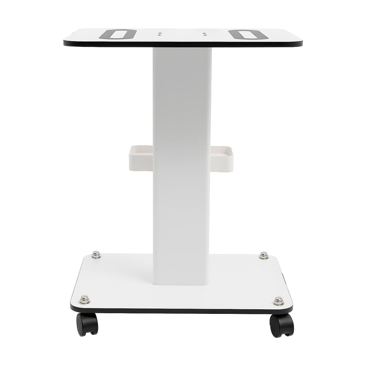 Salon Trolley Cart White ABS Beauty Organizer with Wheels