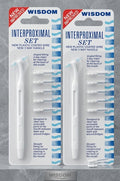 Wisdom Interproximal Set Toothbrushes - Made in England, Pack of 2