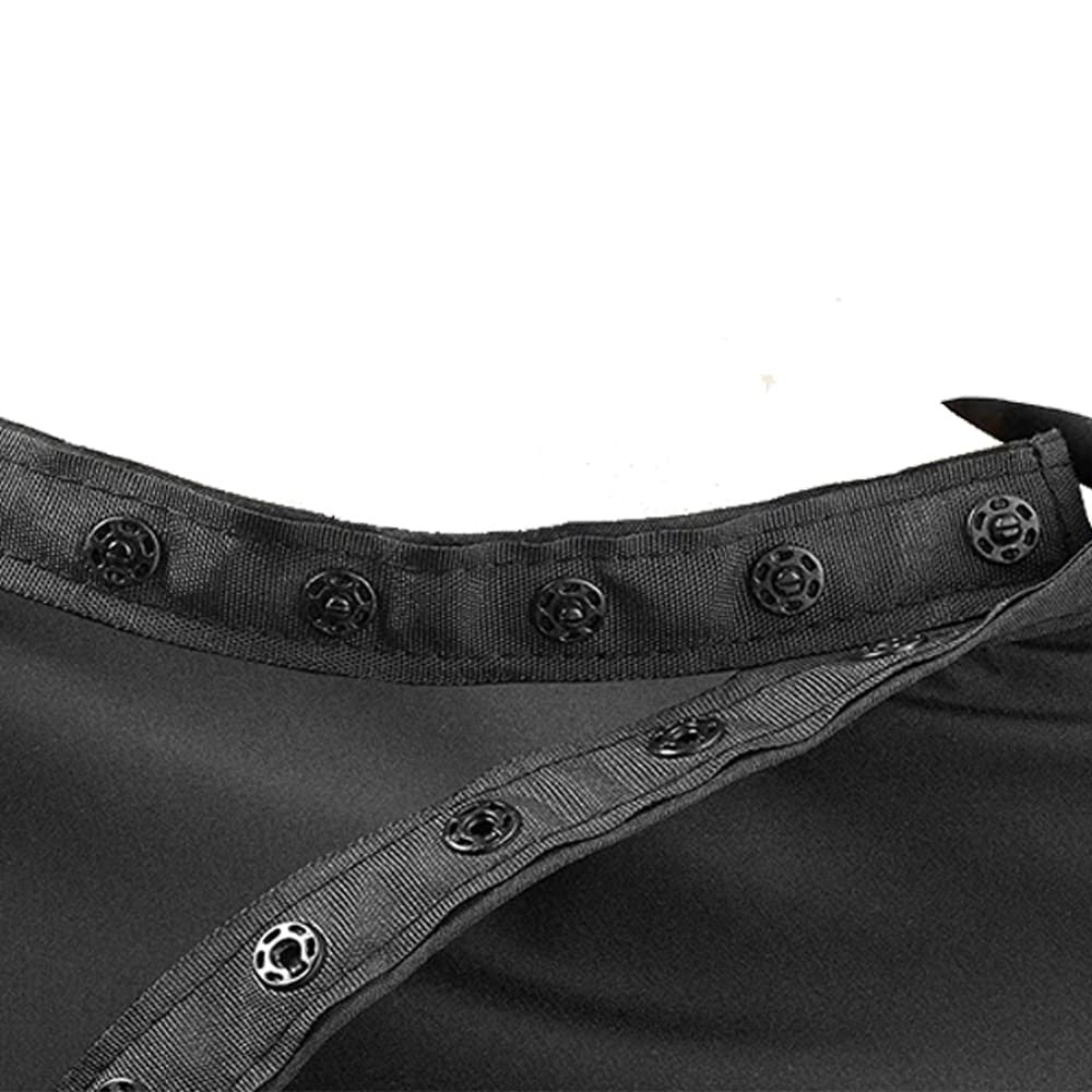 Black Waterproof Hair Cutting Capes Pack of 5 for Salon & Home Use