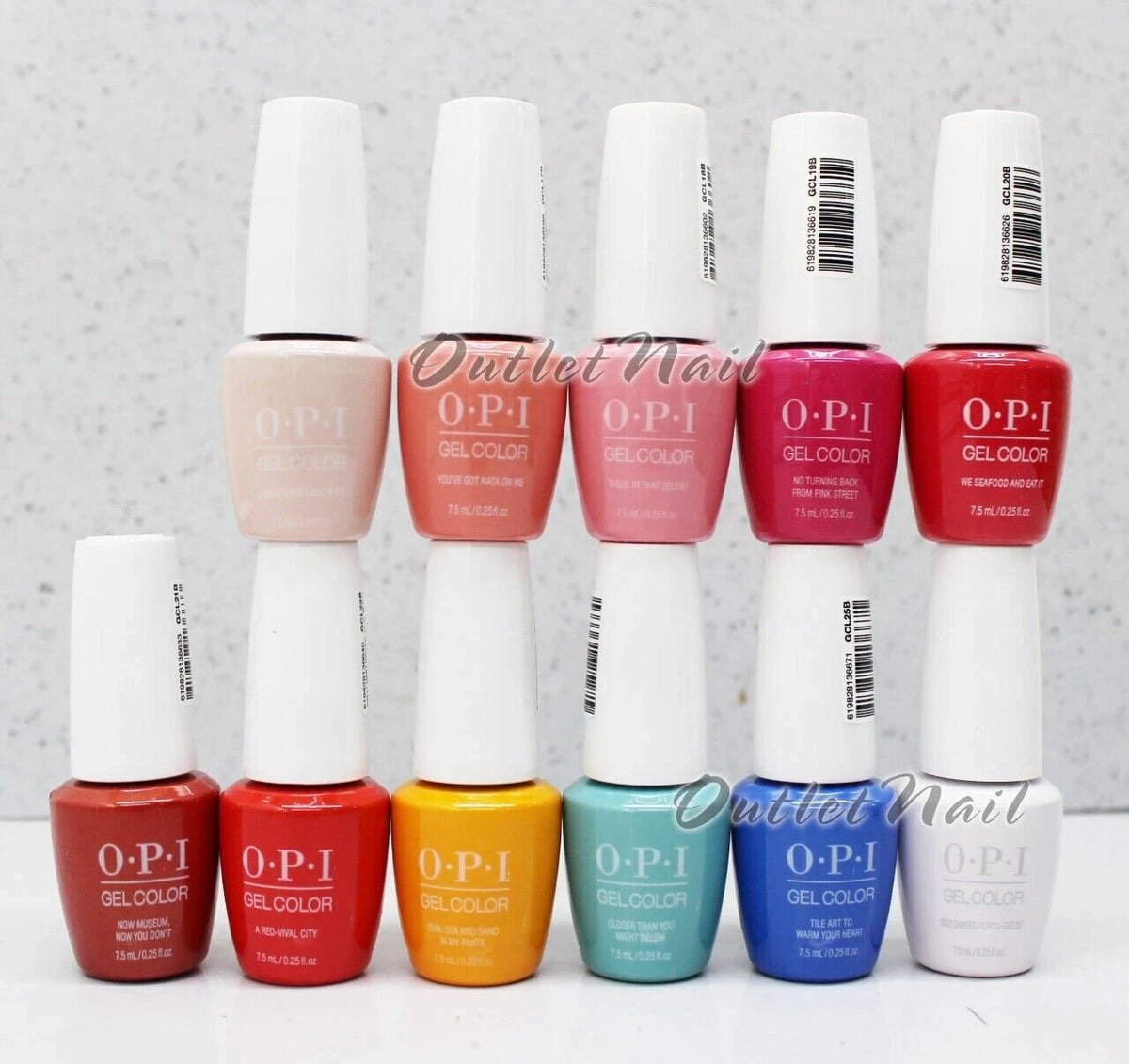Mini Gel Polish Set - 0.25oz / 7.5ml Soak-Off Nail Polish with Multiple Colors