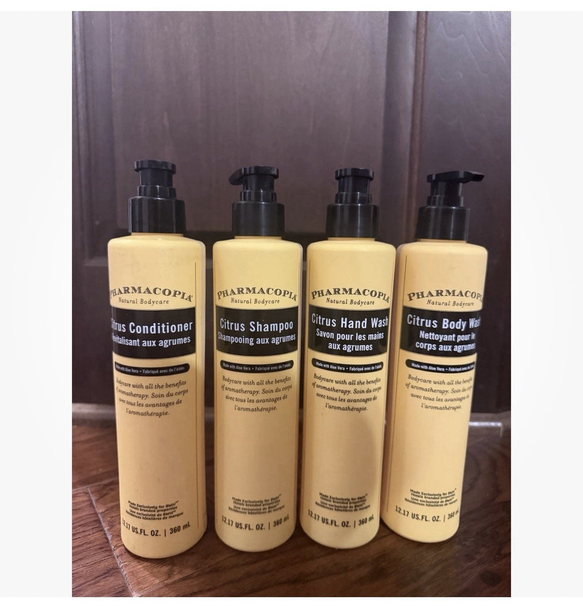 4 Pack Citrus Aloe Shampoo Conditioner & Body Wash Set - Pharmacopia