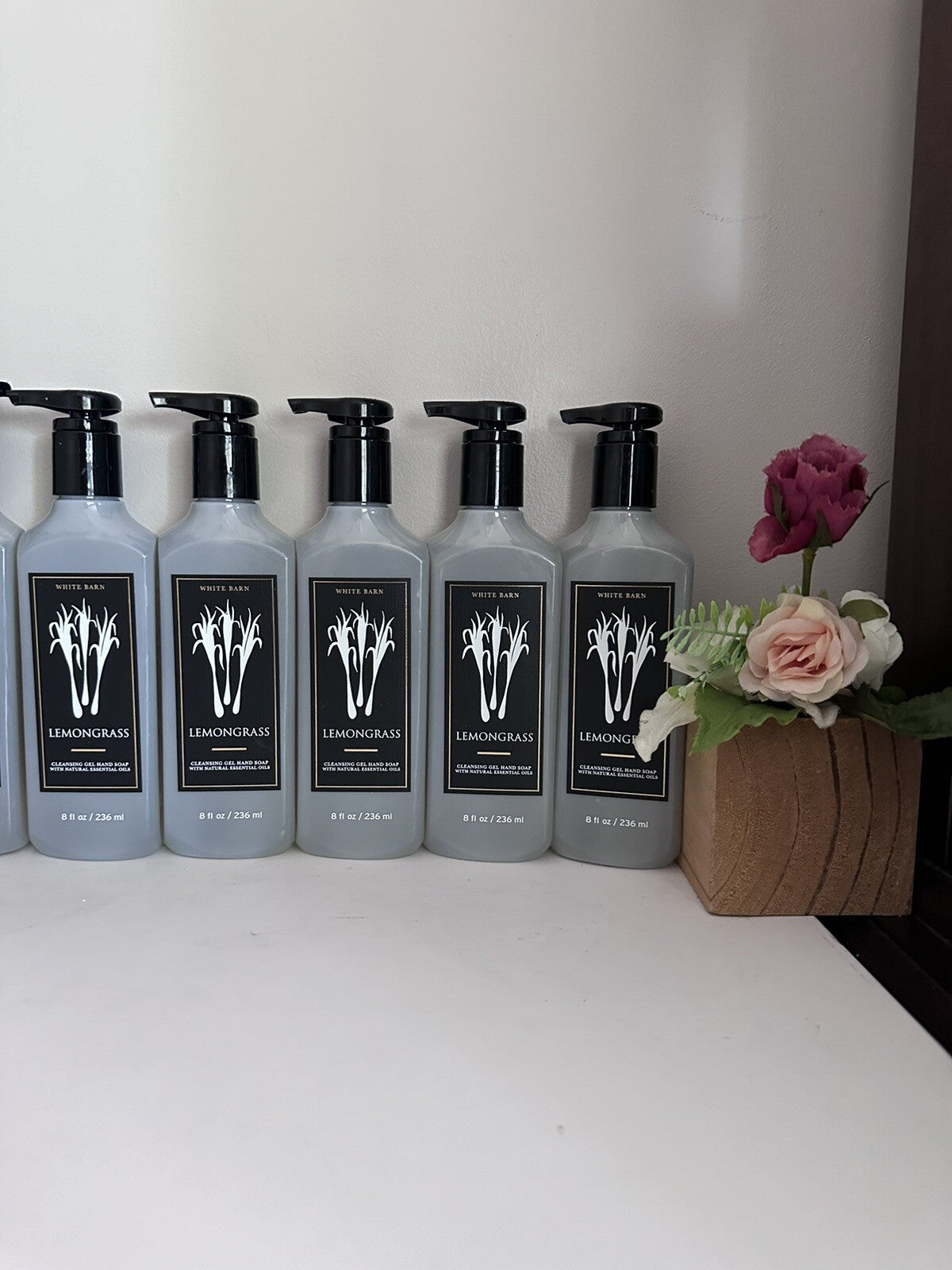 Lemongrass Hand Soap - Cleansing Gel Bath & Body Wash, Pack of 5