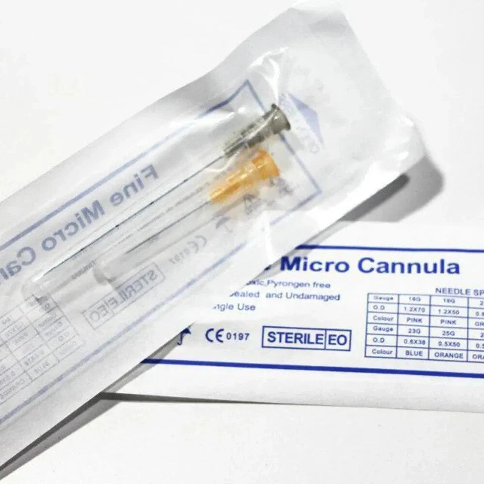 Cannula Needle Pack 18G-30G for Fillers, Micro Blunt-Tip Puncture Cannulas Variants