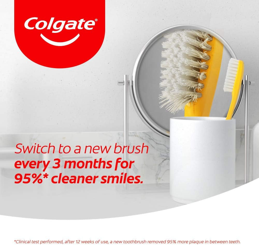 Charcoal Infused Medium Toothbrush - 1 Count for Oral Care