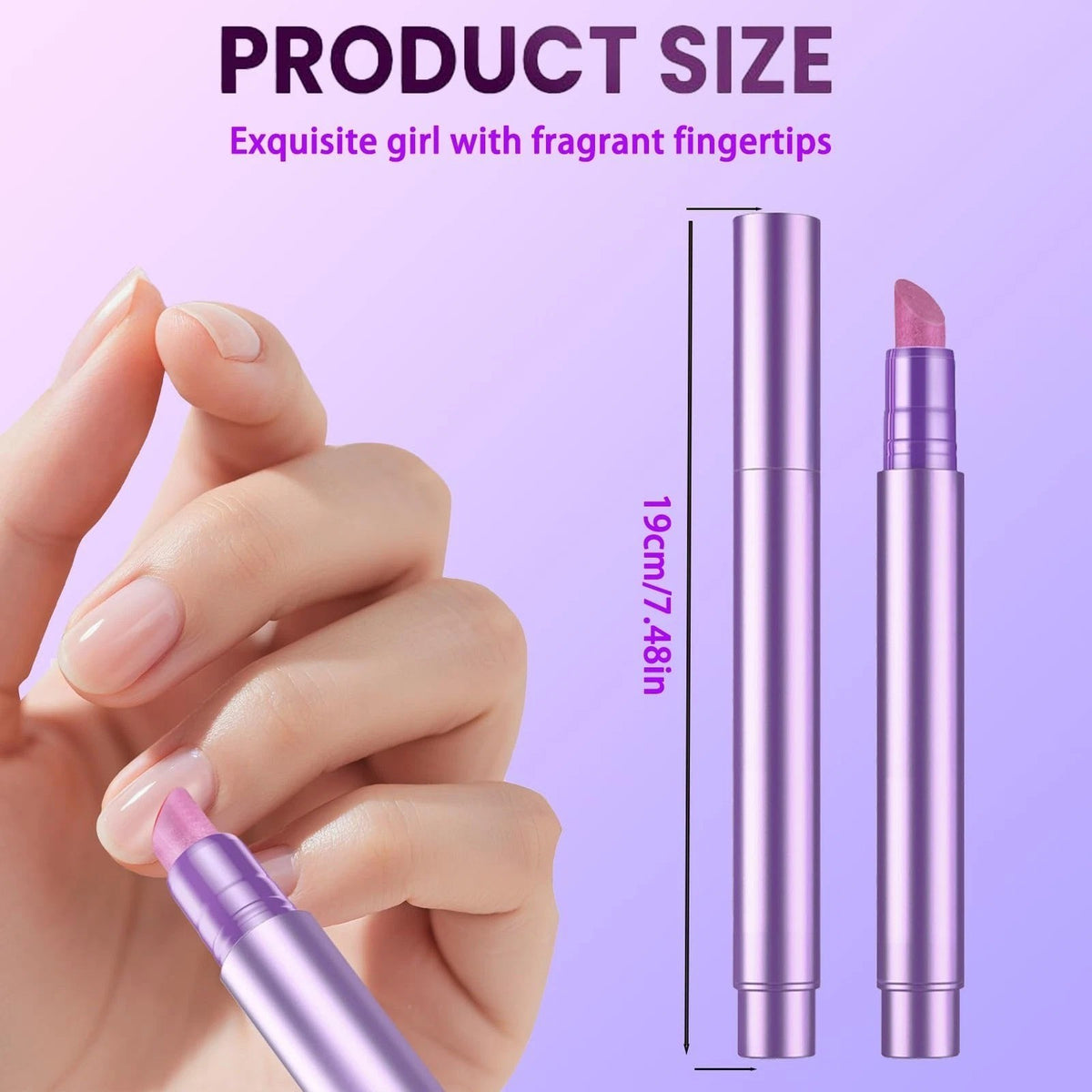 3-in-1 Cuticle Oil Pen with Push Tool - Nail Care & Hydration, 0.5 Fl Oz, Pack of 2