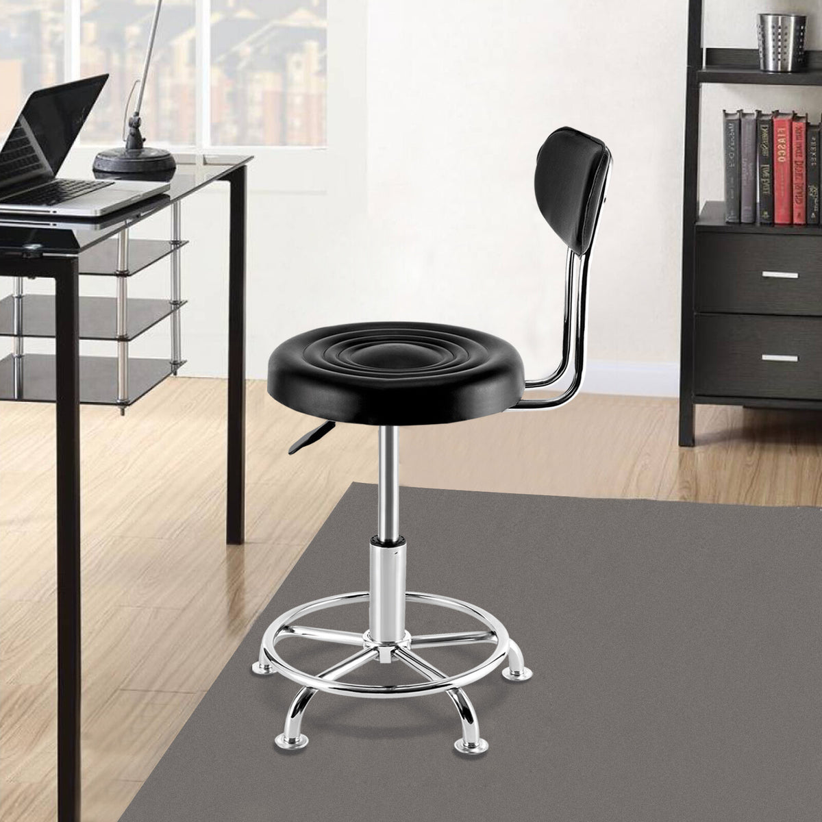 Salon Chair with 360° Swivel & Adjustable Height for Barbershop