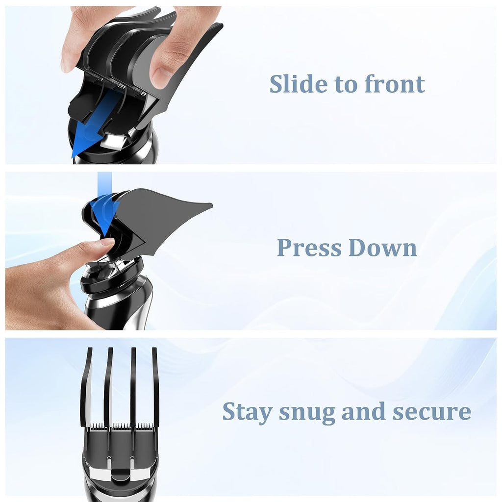 Hair Clipper Guard Set with Sizes 10, 12, 16 - Fits Wahl Clippers