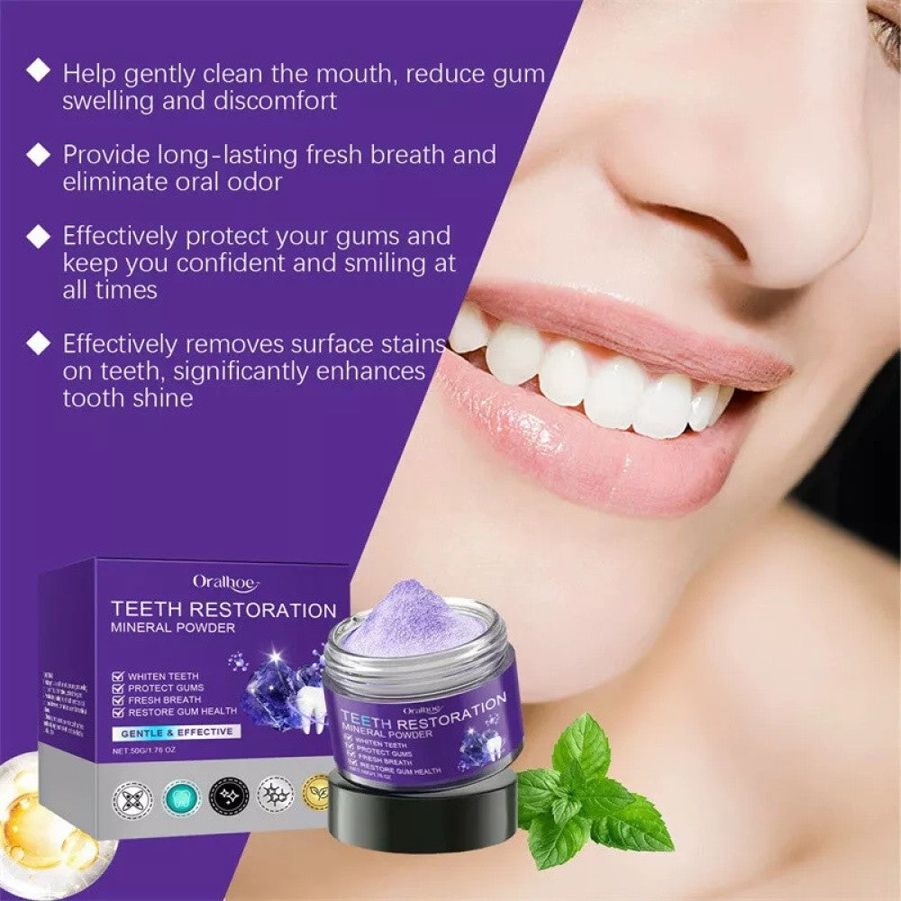 Natural Whitening Mineral Tooth Powder for Sensitive Teeth - Multiple Quantities