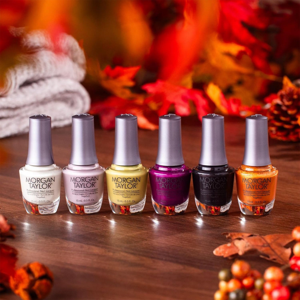 Fall 2023 Nail Polish Set - 6 Long-Lasting Fall-Themed Lacquers