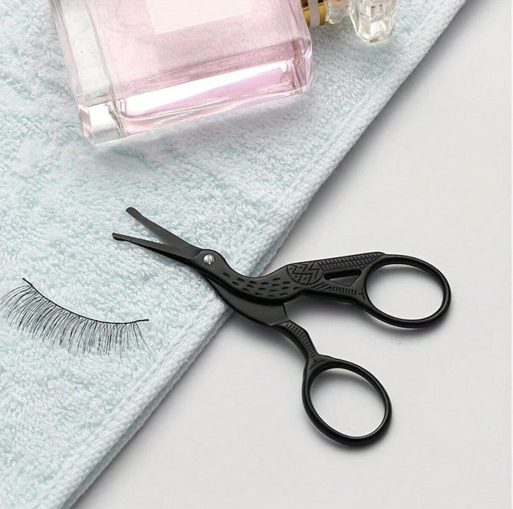 Nose & Facial Hair Grooming Scissors - Stainless Steel Round Tip
