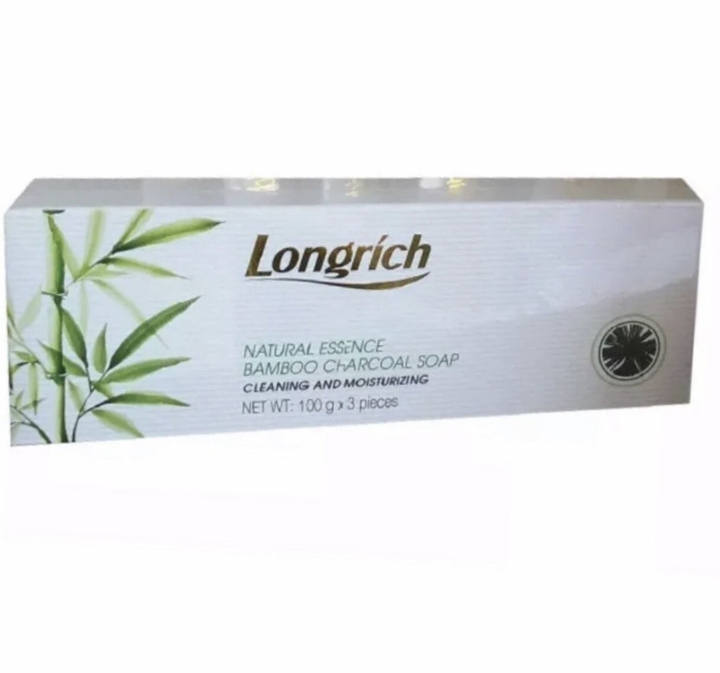 Bamboo Charcoal Brightening Black Soap for Acne - 1, 2, or 3 Bars