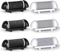 6 Pack Replacement Roller Heads for Electric Foot Callus Removers - Fine, Regular, Coarse