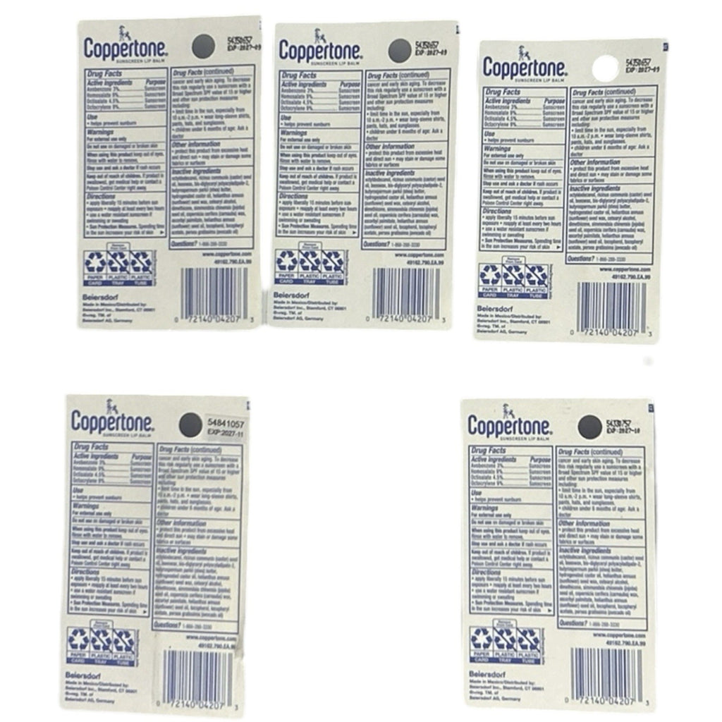 SPF 30 Sunscreen Lip Balm Pack - Hydrating, Water-Resistant Lip Protection