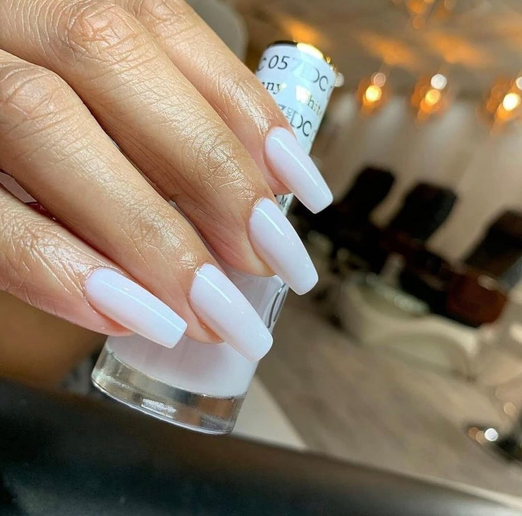 DND DC Duo Gel & Lacquer Nail Polish Set - White Bunny 0.5 Fl Oz