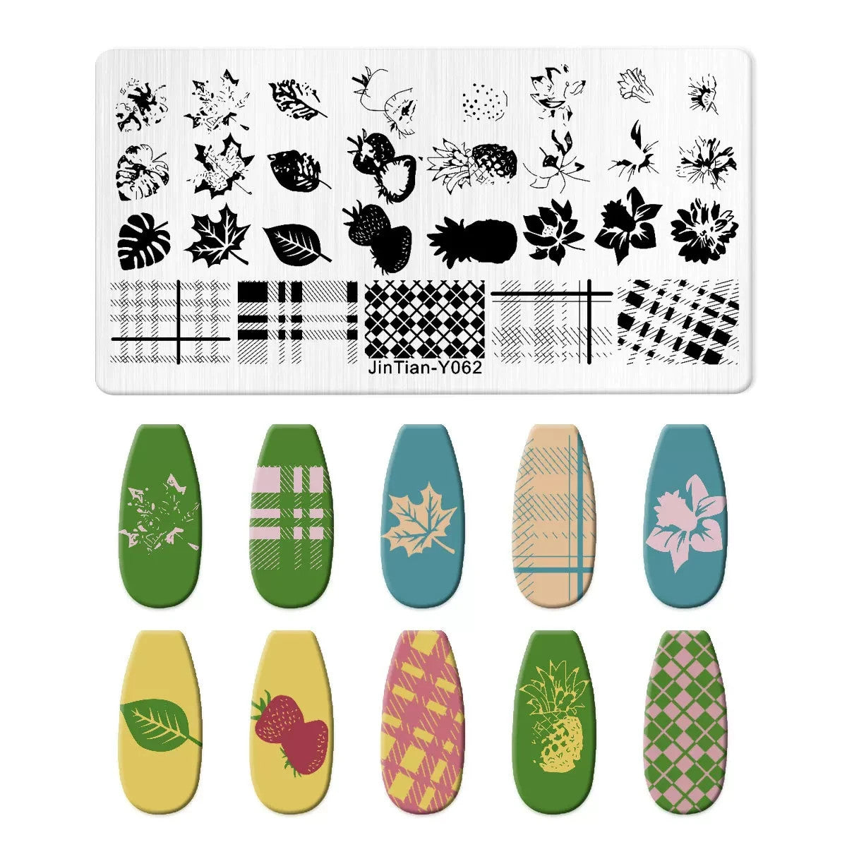 Nail Stamping Plate Floral Design Jintian Y062 Manicure Tool
