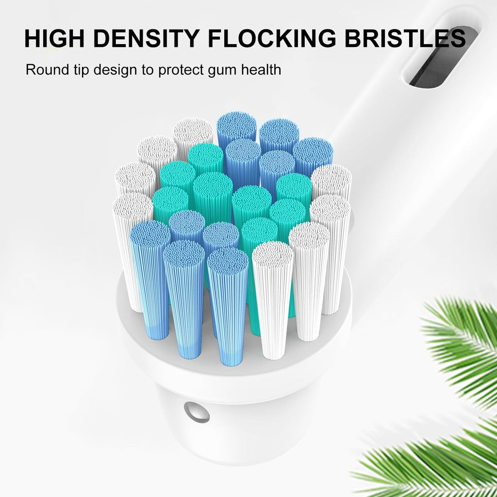 Electric Toothbrush Replacement Heads Set - Soft Dupont Bristles, 4 Pack for Oral B