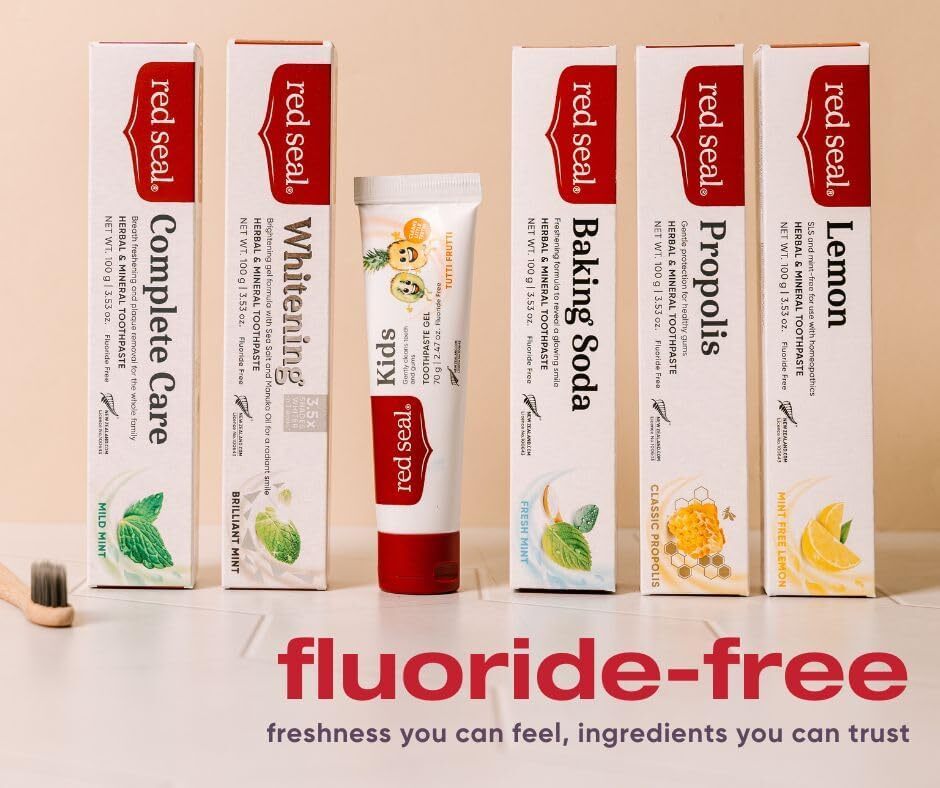 Fluoride-Free Herbal Baking Soda Toothpaste - Vegan & Natural Oral Care