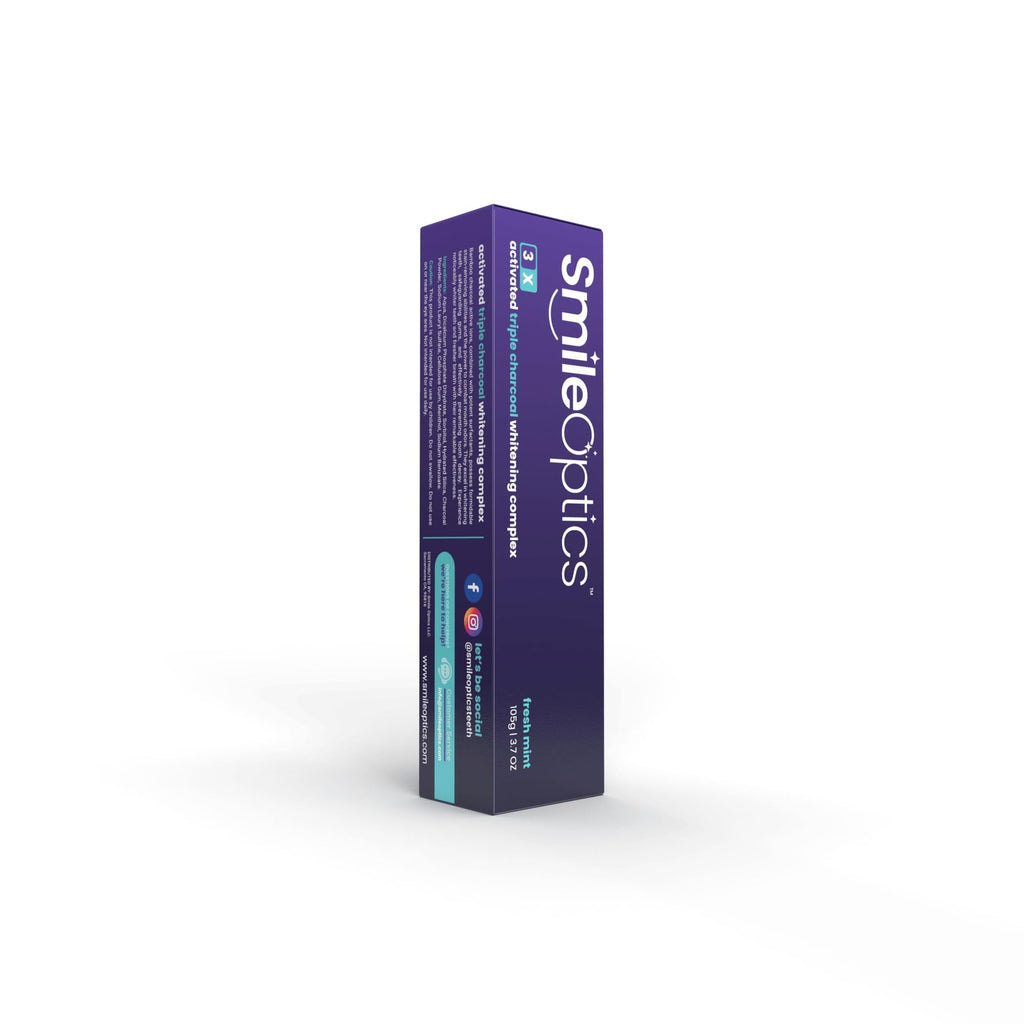 Activated Charcoal Toothpaste 3.7oz - Natural Whitening, Fluoride-Free Mint
