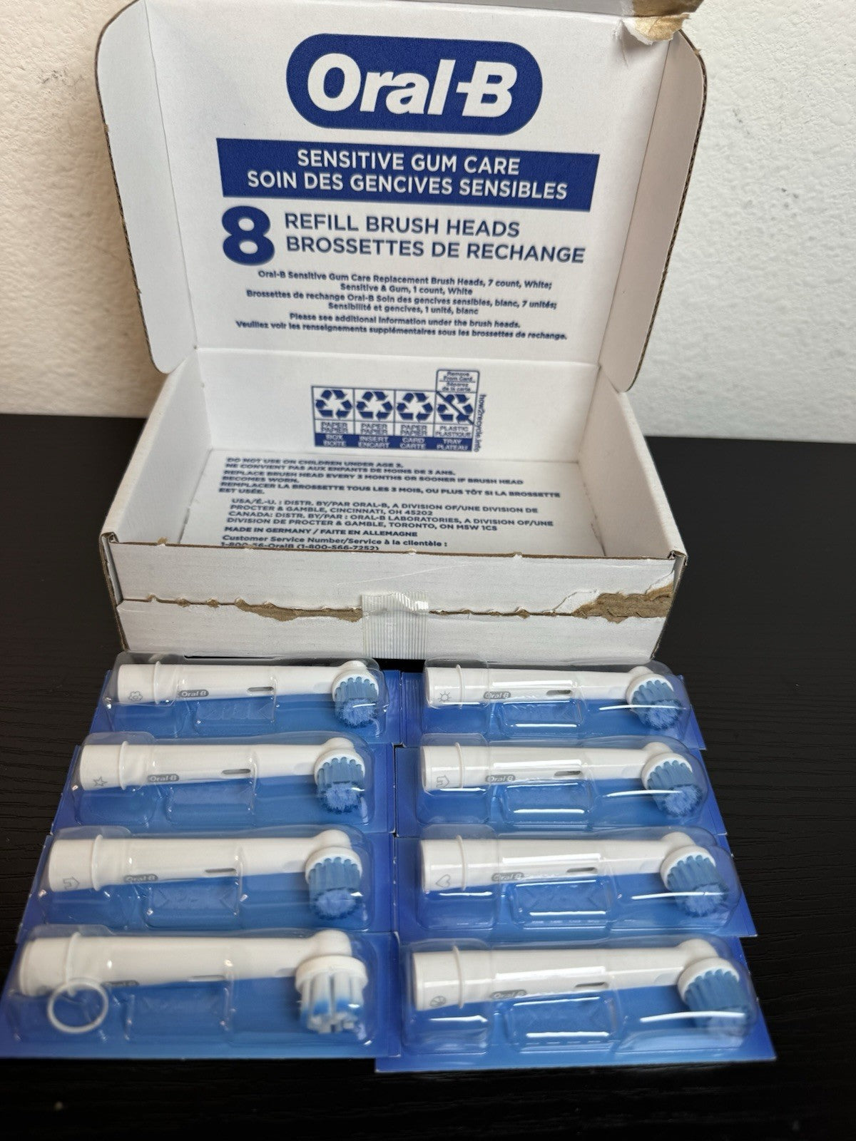 Electric Toothbrush Replacement Heads for Sensitive Gums - 8 Count