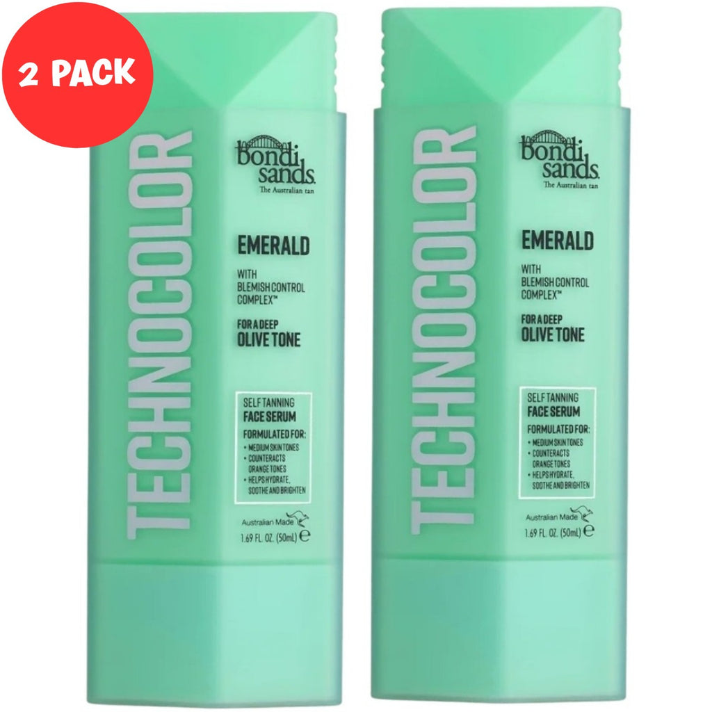Self Tanning Face Serum Deep Olive Tone - 2 Pack