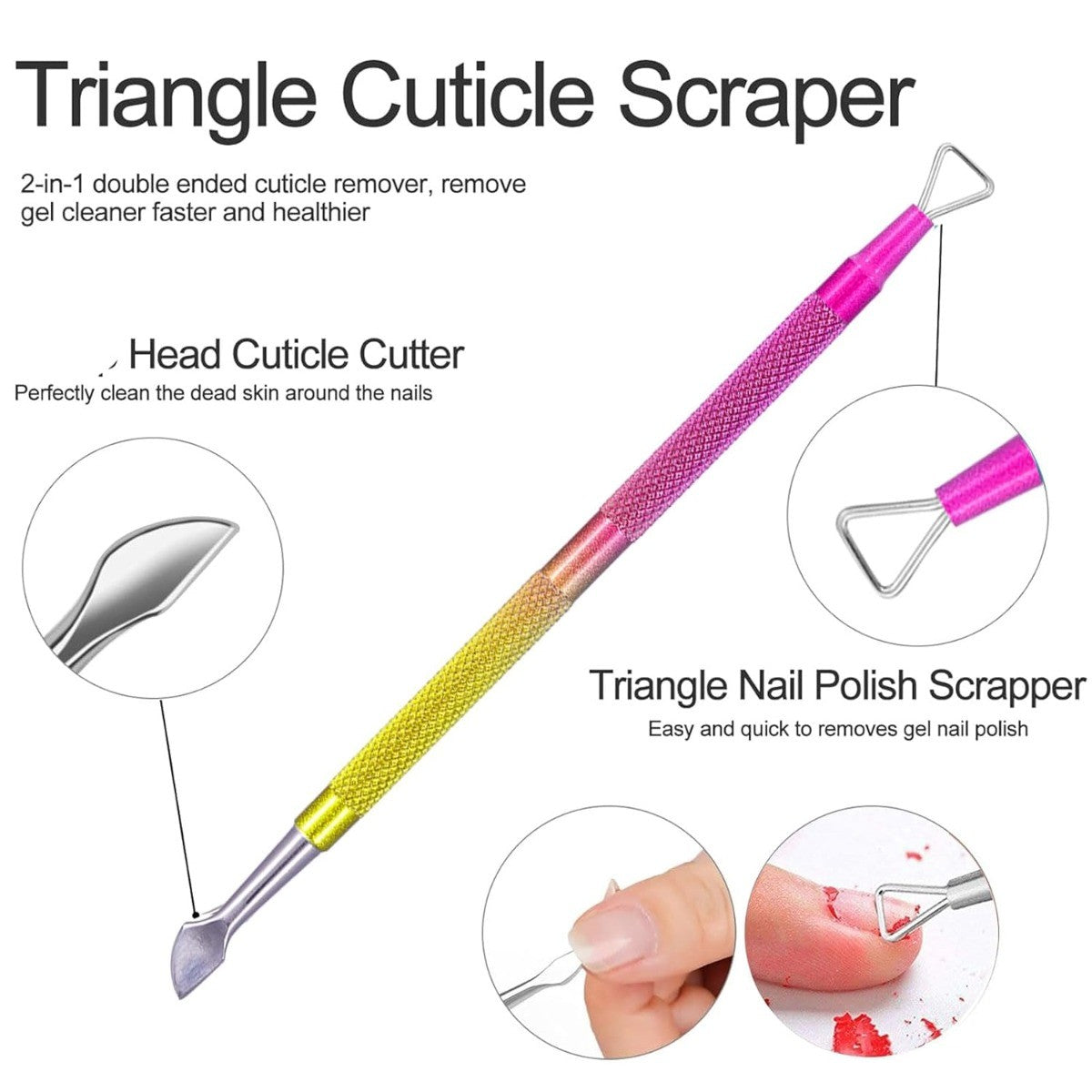 Gel Nail Polish Remover Kit - Fast & Gentle Soak Off in 3-5 Minutes