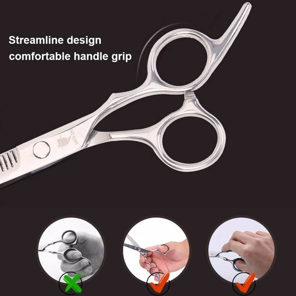 Professional Hair Cutting Scissors & Thinning Shears Set for Salon & Home