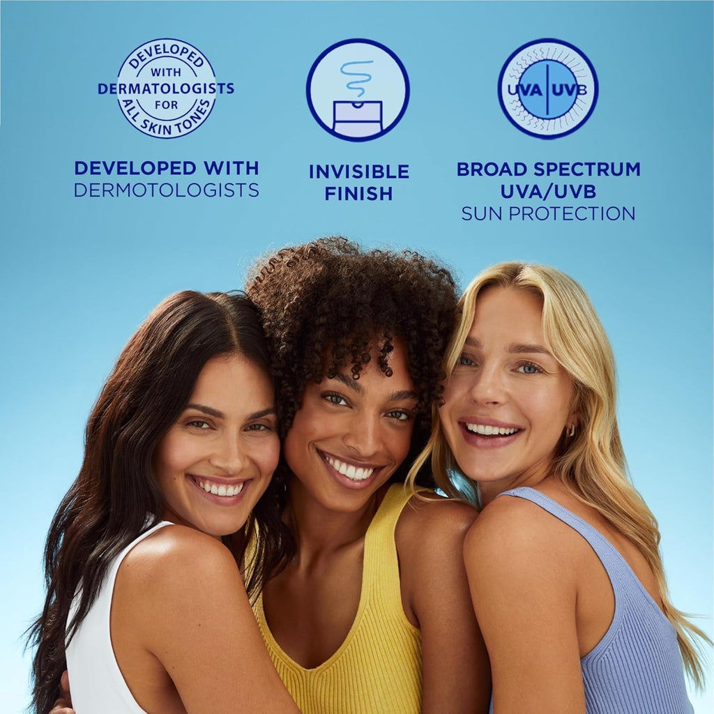 SPF 60+ Hydrating Face Sunscreen with Ceramides 3-Pack - Invisible Finish