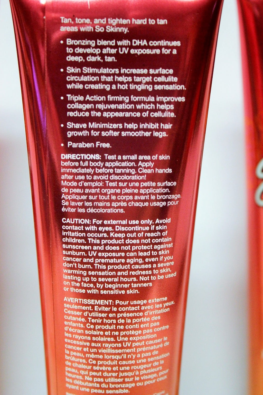Indoor Tanning Lotion Set - 3 Bottles Skin Firming & Bronzing Creams