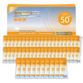 Mini Waterproof Sunscreen Pack - 50 Single-Use Travel-Size Lotion