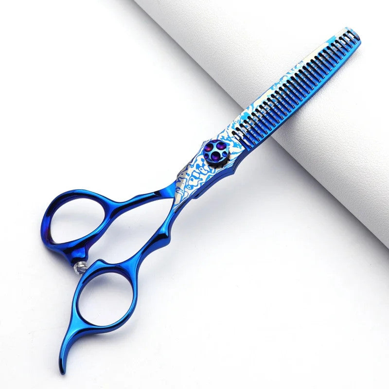 6-Inch Hair Scissors Set Japan Steel Thinning & Cutting Shears Kit