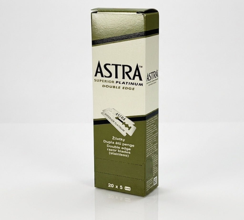 300 Astra Superior Platinum Double Edge Safety Razor Blades - Made in Russia