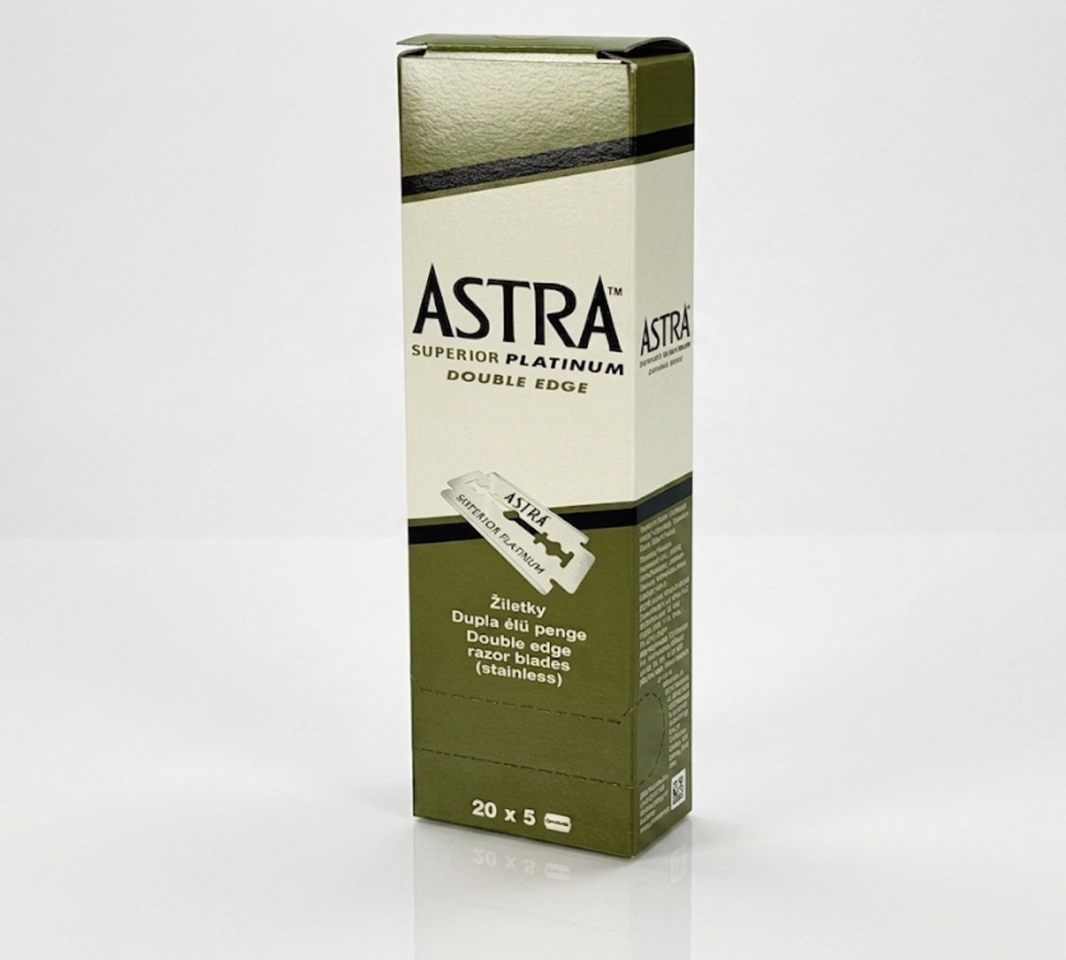 300 Astra Superior Platinum Double Edge Safety Razor Blades - Made in Russia