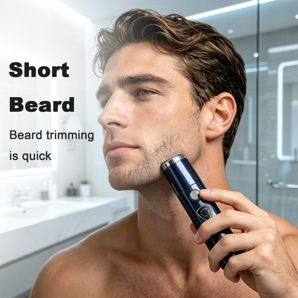 Cordless 5-in-1 Men's Grooming Kit with T-Blade Trimmer & LED Display