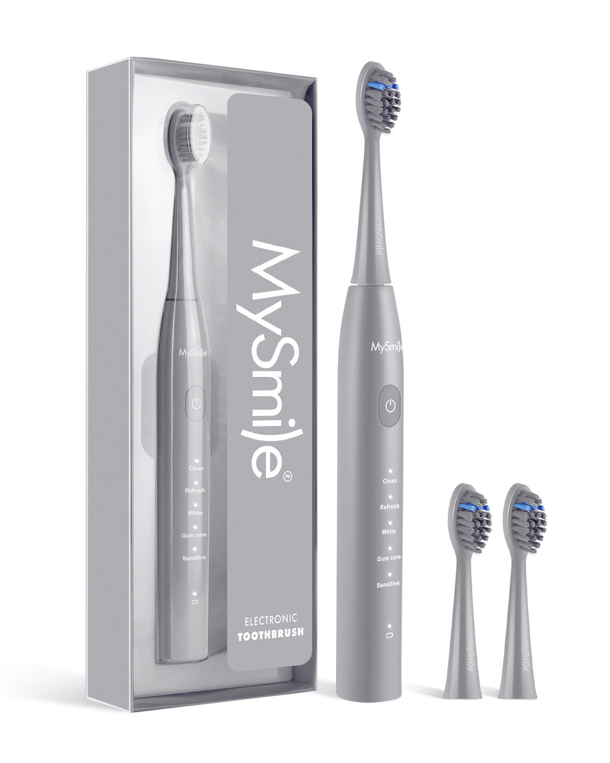 Sonic Electric Toothbrush with 5 Modes & 3 Brush Heads - Waterproof Rechargeable