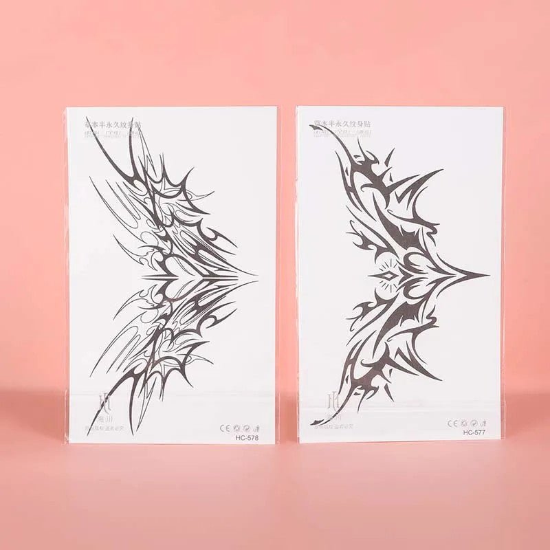 Tattoo Cover-Up/Stencil: Waterproof Lasting 1–2 Weeks Non-Reflective Thorn Cyan