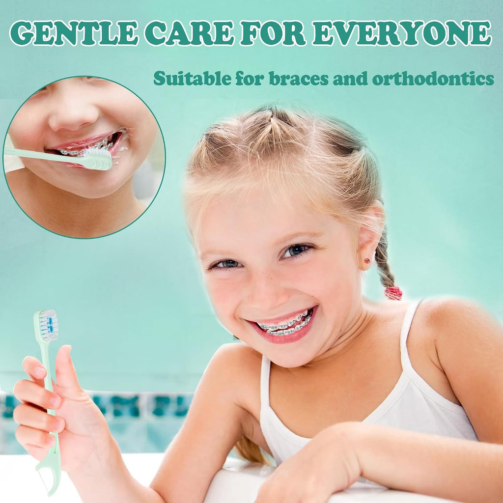 Disposable Mini Toothbrush Set with Toothpaste & Tongue Scraper – Travel Pack