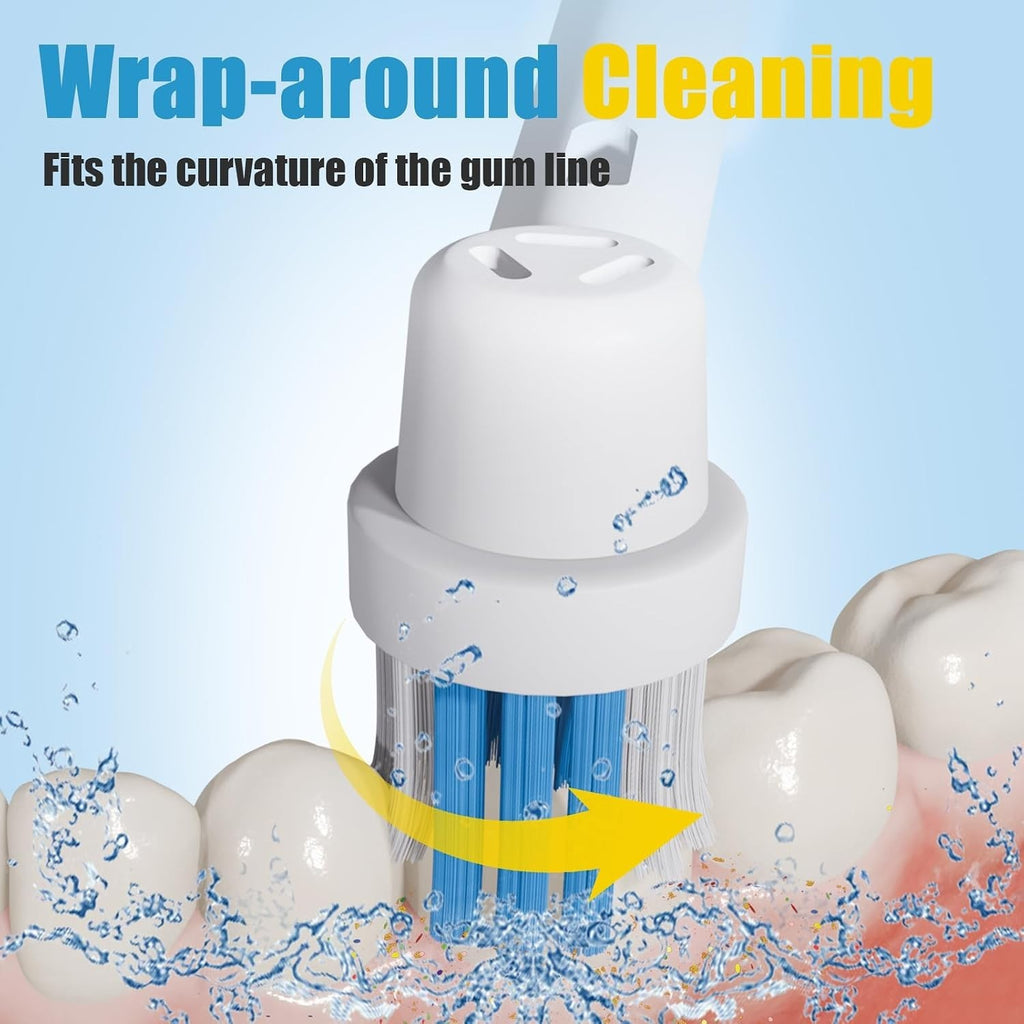 Oral B Braun Replacement Toothbrush Heads 8 Pack - Compatible with Multiple Models