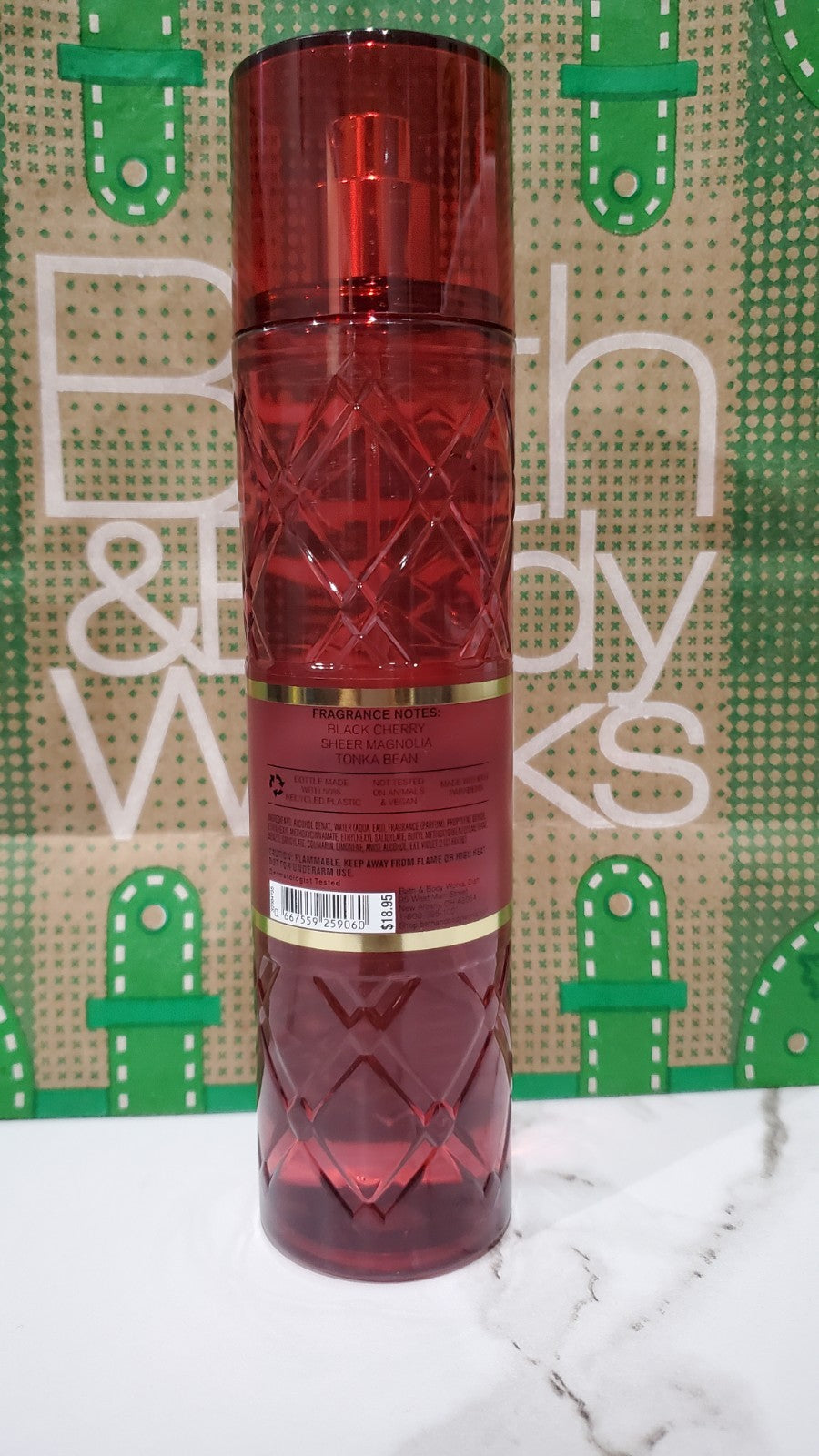 Unisex Cherry Fragrance Body Mist Spray 8oz - Light, Refreshing Scent