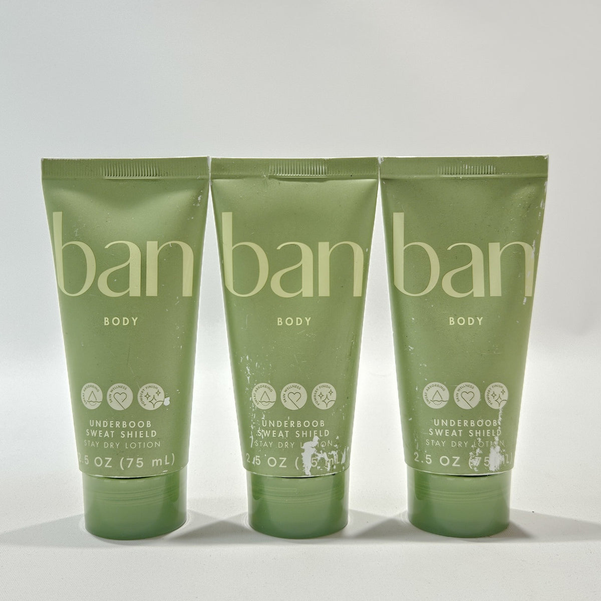Underboob Sweat Shield Lotion Pack of 3 - Stay Dry and Comfortable