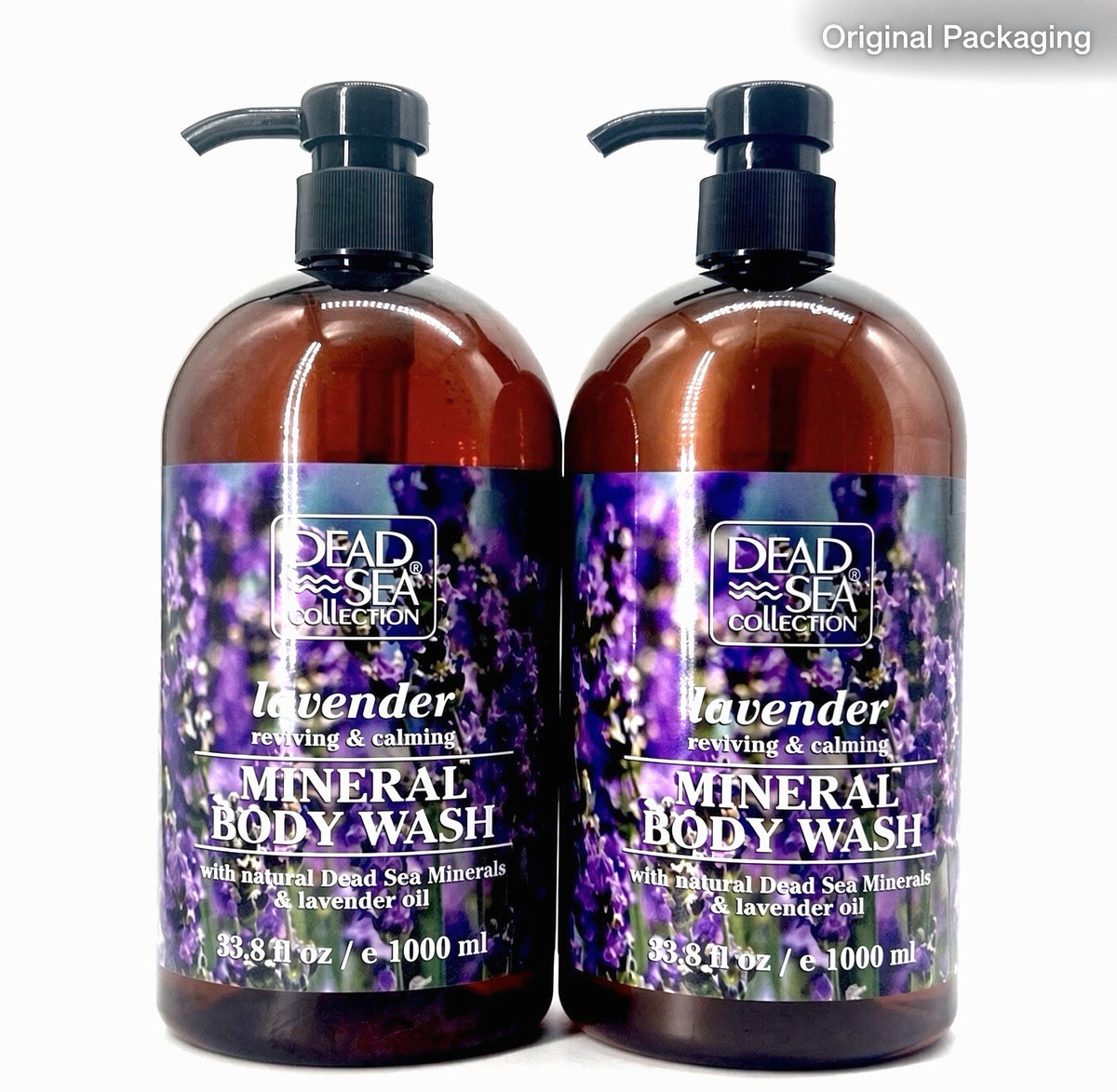 Lavender Dead Sea Mineral Body Wash 2-Pack – Hydrating Natural Skin Care