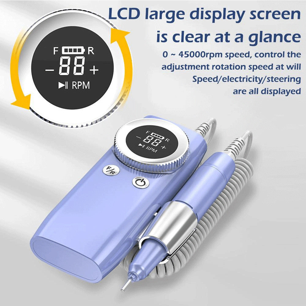 Rechargeable Electric Nail Drill Machine 45000 RPM for Manicure & Pedicure