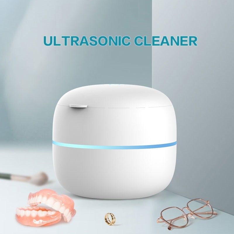 Ultrasonic UV Denture & Retainer Cleaner with LED Sterilization