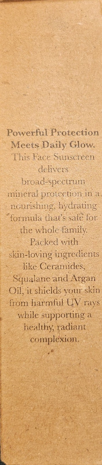 Mineral Sunscreen SPF 50 for Face, Reef Safe, Non-Greasy, Hydrating Protection